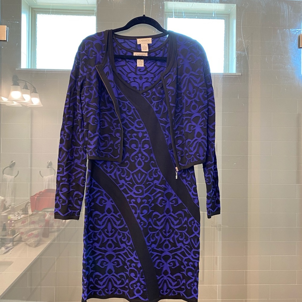 Carmen by Carmen Marc Valvo Dress & Jacket